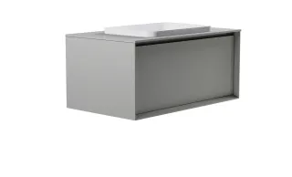 Тумба с раковиной Astra-Form Фрейм 4631177715327 90 см серый матовый